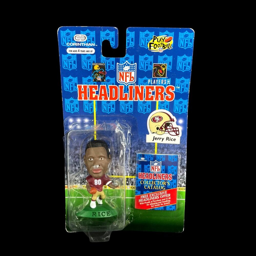 1996 NFL Corinthian Headliners Jerry Rice Mini-Figure